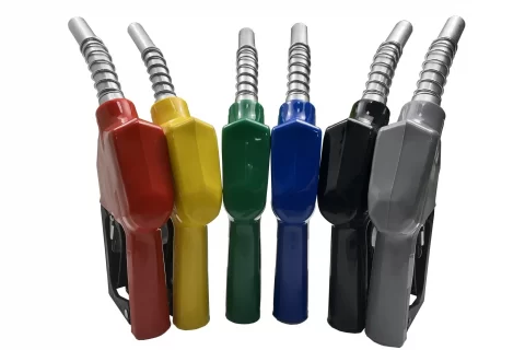 Aluminum BSP 3/4” 60L/min 0.18Mpa 11A Automatic Shut Off Fuel Nozzle