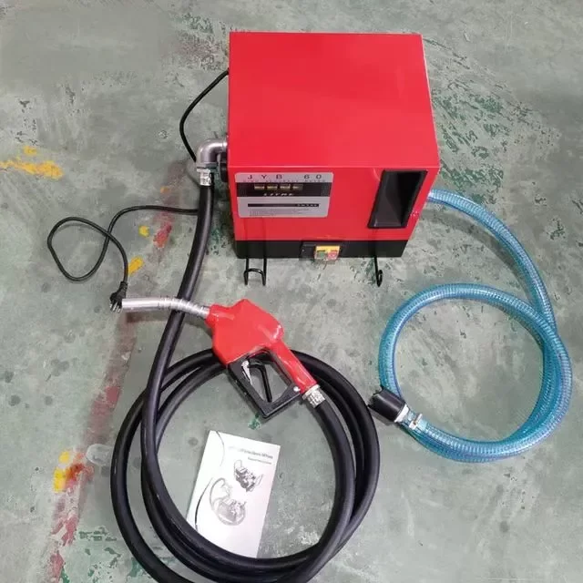 220V 60L/min FD60A Diesel Fuel Transfer Pump Kit with nozzle and 4m hose