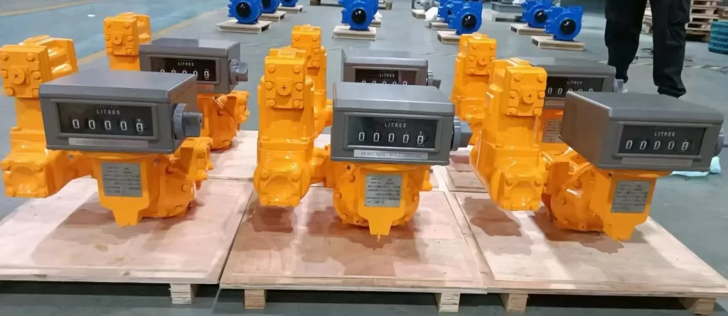 Aluminum 3” 75-750L/Min 10bar M Series Positive Displacement Flow Meter