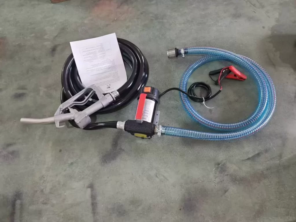 12V 150W DCFD40A Diesel Fuel Transfer Pump Kit with 13A Nozzle and 6m Hose