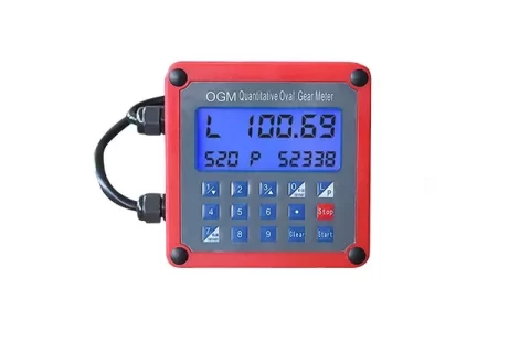 12V 1" Aluminum 20-120L/Min OGM25 Preset Oval Gear Flow Meter