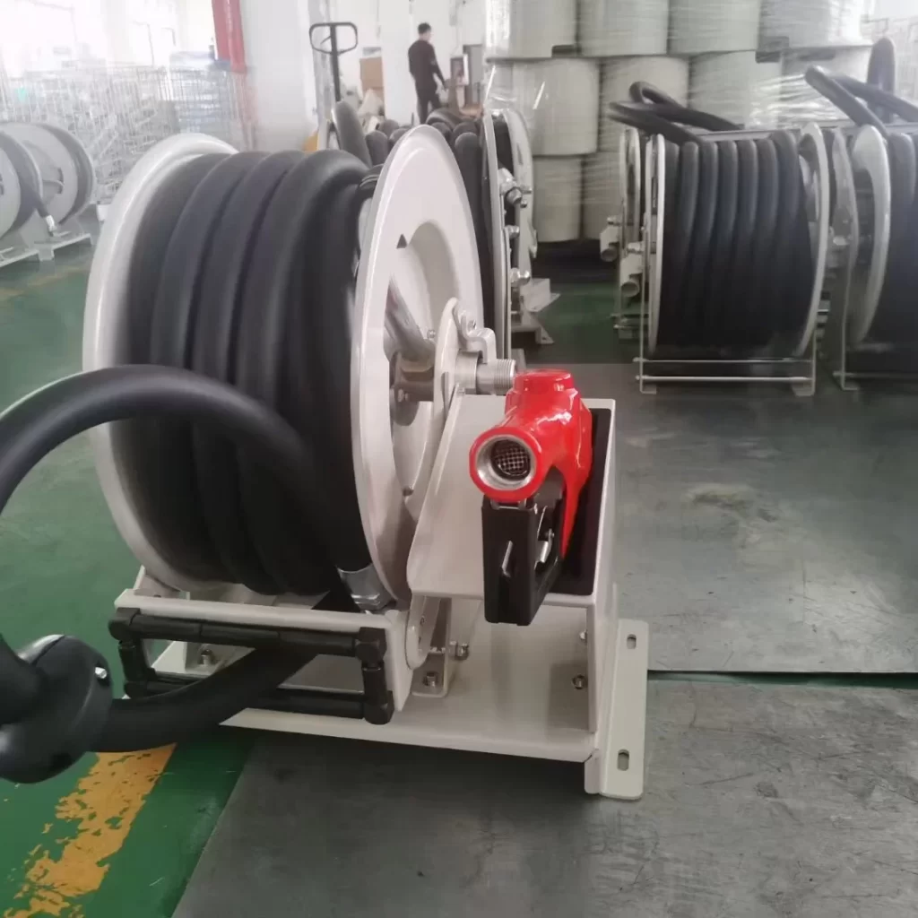 HRF3415 Preset Fuel Hose Reel with 15m hose,11A oil nozzle