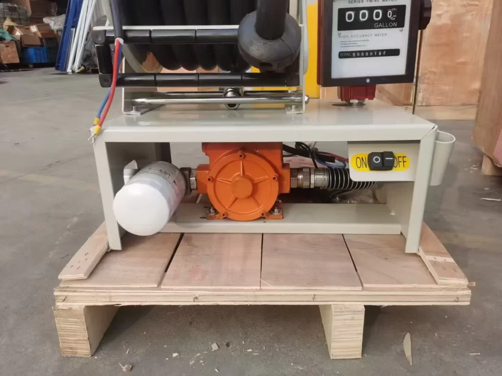 HRF1115 Fuel Hose Reel with 12v pump and flow meter and filter