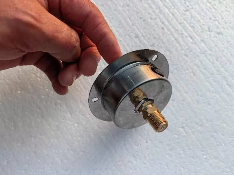 LPG Pressure Gauge Stainless steel body, brass thread