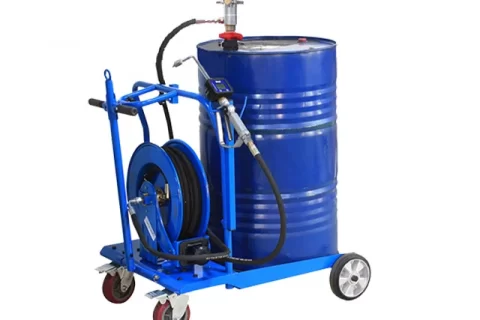 Cart Kit with 50:1 Pneumatic pump and oil nozzle with meter